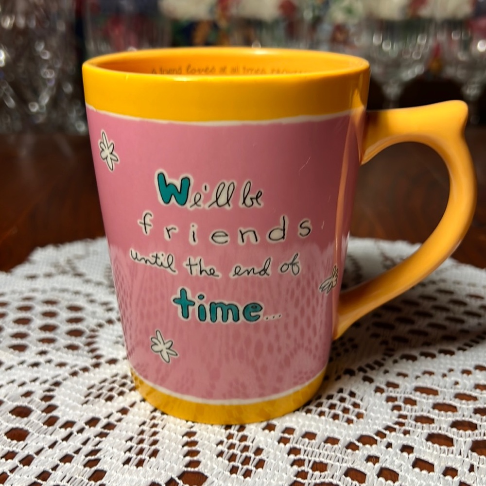 Coffee Cup DaySpring Friends Pink & Orange Mug